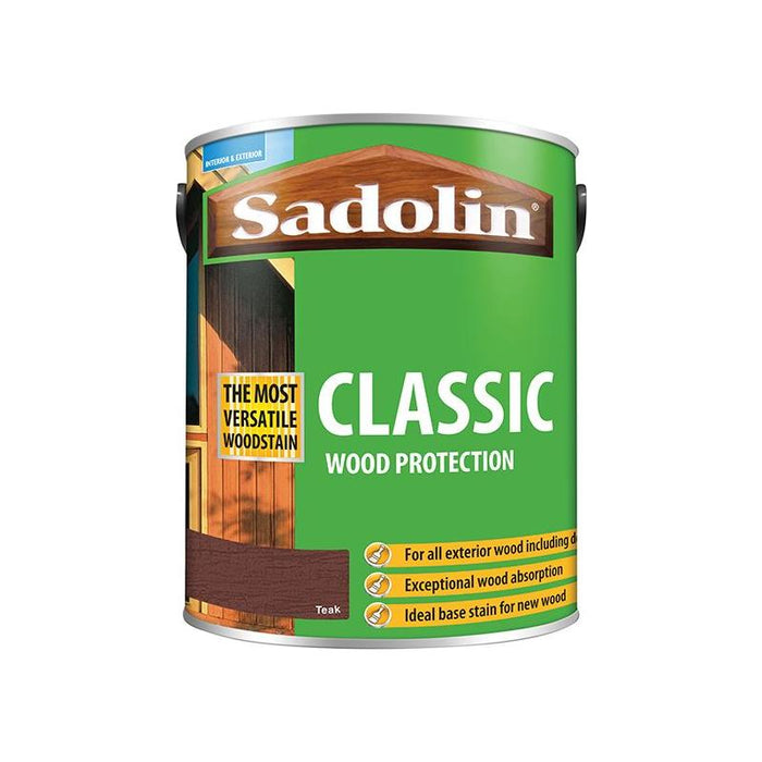 Sadolin Classic Wood Protection Teak 5 litre Sadolin - Town Tools
