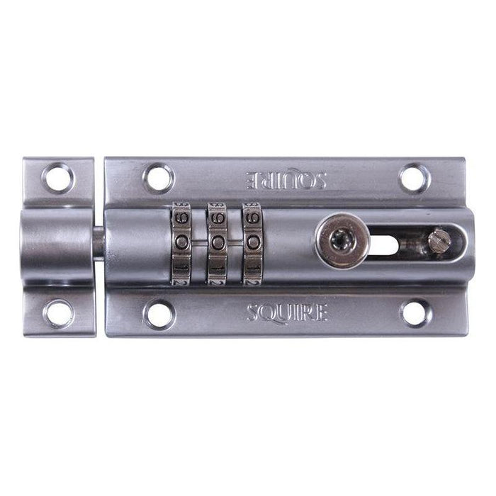 Squire CombiBolt 3 Re-Codable Locking Bolt Chrome 92mm Squire - Town Tools