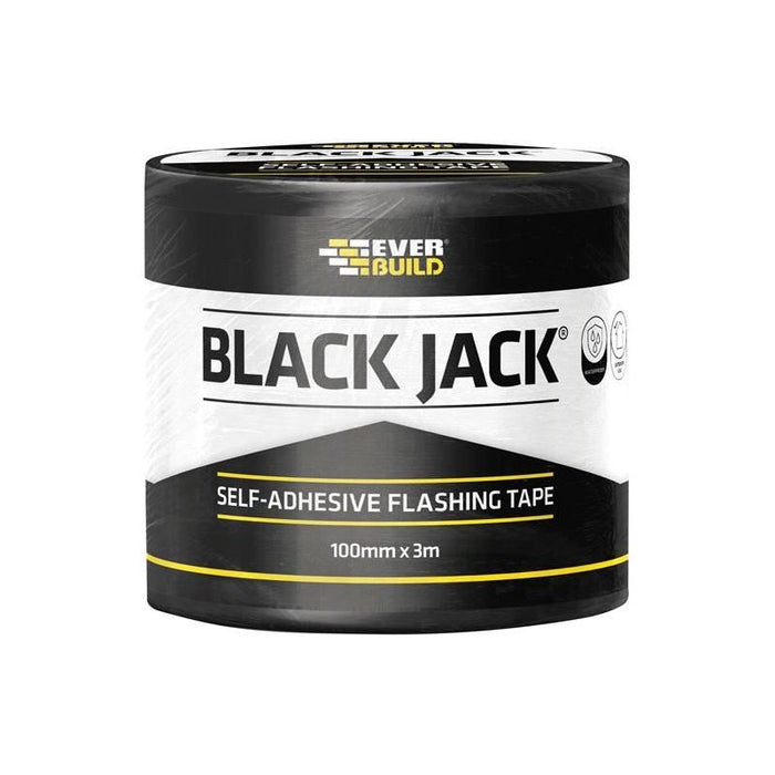 Everbuild Sika Black Jack® Flashing Tape, DIY 100mm x 3m Everbuild Sika - Town Tools