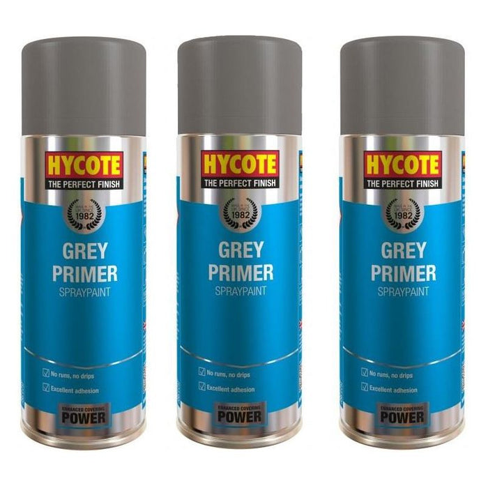 4x Hycote XUK03015 Grey Primer 400ml C/O