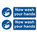 Draper Wash Your Hands' Mandatory Sign (Pack of 2) 72162 Draper - Town Tools 