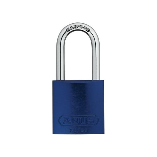 Abus Mechanical 72/40mm Aluminium Padlock 40mm Long Shackle Blue Keyed Alike TT60121 ABUS Mechanical - Town Tools
