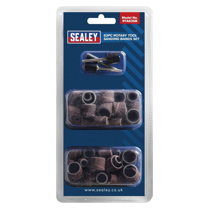 Sealey Rotary Tool Sanding Bands Set 63pc RTA63SB Sealey - Town Tools 