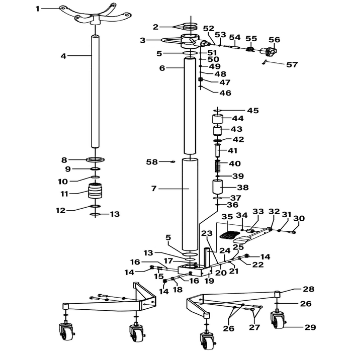 Sealey Leg/Base Assembly