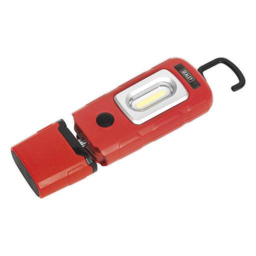 Sealey Rechargeable 360 Inspection Light 3W COB & 1W SMD LED Red Lithium-Polymer Sealey - Town Tools 