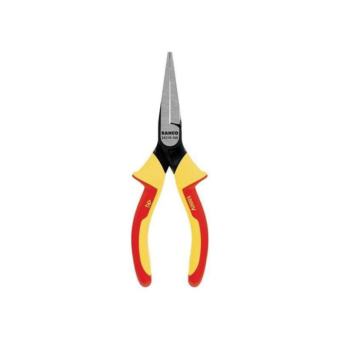 Bahco 2421S ERGO™ Insulated Flat Nose Pliers 160mm (6.1/4in) Bahco - Town Tools