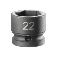Facom 6-Point Stubby Impact Socket 1/2in Drive 22mm