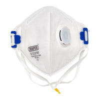 Draper FPP3 NR Vertical Fold Flat Face Masks with Valve (Pack of 10)