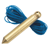 Draper Solid Brass Plumb Bob with Nylon Line, 100g, 5m - 5188A