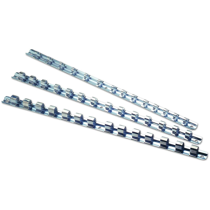 Laser Socket Rails 1/4" 3/8" 1/2" 3pc (Carboard Box) 61316 Laser - Town Tools 