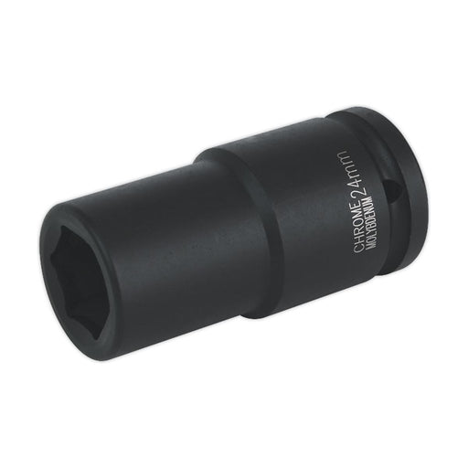 Sealey Impact Socket 24mm Deep 3/4"Sq Drive IS3424D Sealey - Town Tools 