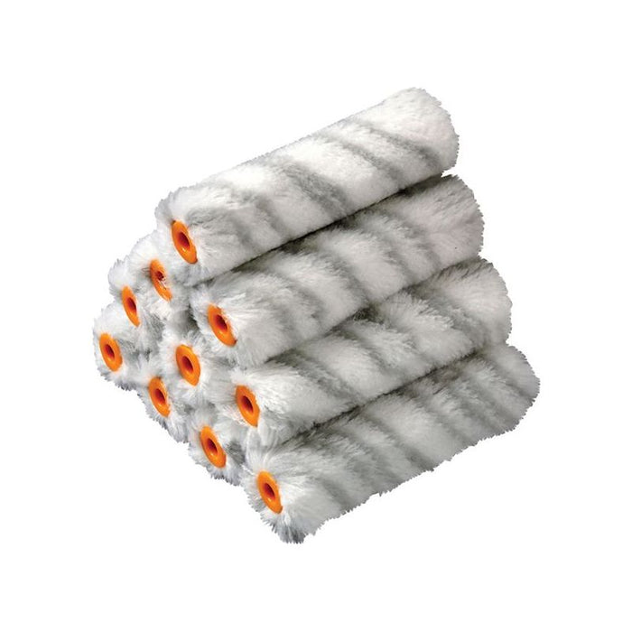 Stanley® Hand Tools Medium Pile Silver Stripe Sleeve 100mm (4in) 10 Pack STANLEY® Hand Tools - Town Tools