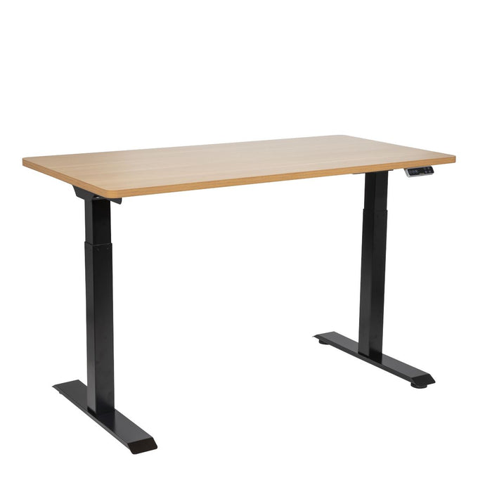 Dellonda Electric Height Adjustable Standing Desk 1400 x 700mm Dual Motor 100kg