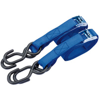 Draper Ratcheting Tie Down Straps, 2.5m x 25mm, 125kg (2 Piece) - TDS125/B