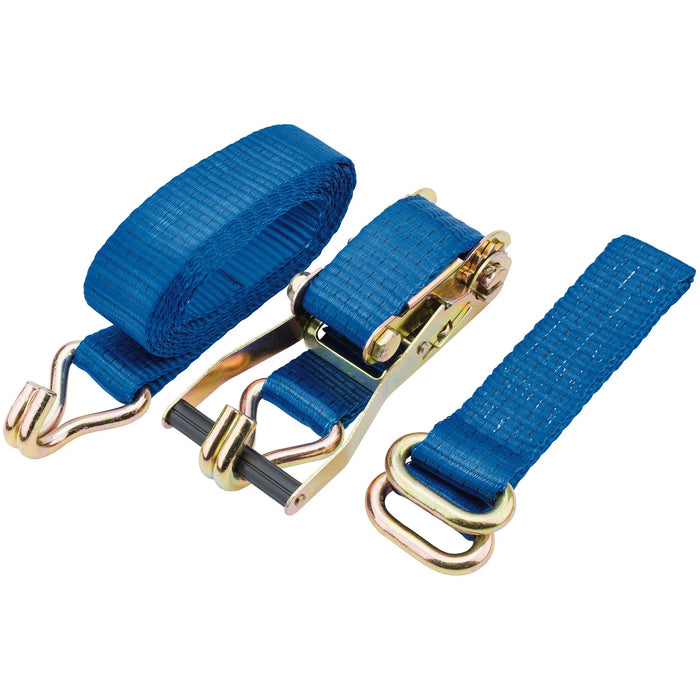 Draper Ratcheting Vehicle Tie Down Straps, 3m x 50mm, 2250kg - CRTDS2250/B