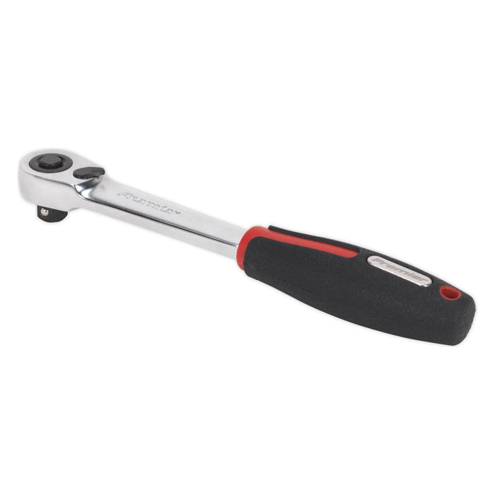 Sealey Ratchet Wrench 3/8"Sq Drive Compact Head 72-Tooth Flip Reverse Platinum S Sealey - Town Tools 