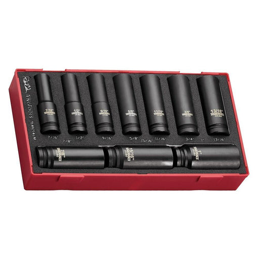 Teng Tools 1/2" Deep Impact Socket Set AF DIN FOAM1 14 Pieces Teng Tools - Town Tools 