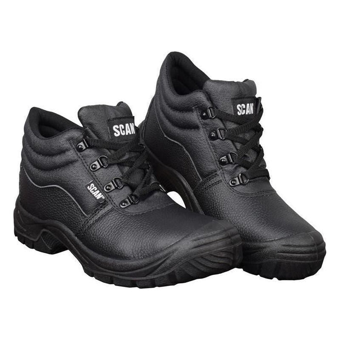 Scan 4 D-Ring Chukka Safety Boots Black UK 11 EUR 46 Scan - Town Tools