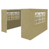 Dellonda Side Walls/Doors/Windows for Gazebo/Marquee Fits 2 x 2m Models - Beige