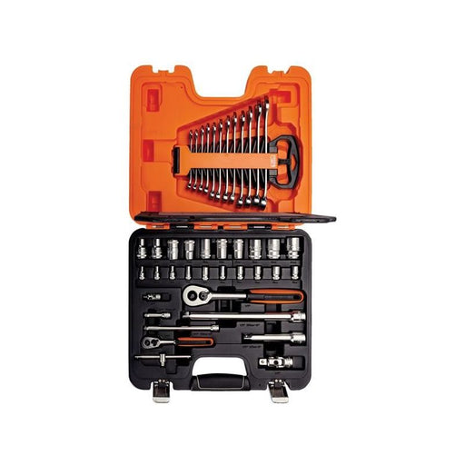Bahco S410 1/4in & 1/2in Drive Socket & Spanner Set, 41 Piece Bahco - Town Tools