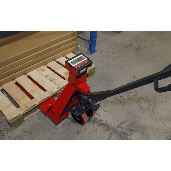 Sealey  Pallet Truck with Scales 2000kg Capacity 1150 x 555mm PT1150SC