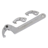 Sealey Adjustable C Spanner Hook & Pin Wrench Set 4pc 32-76mm SMC2M