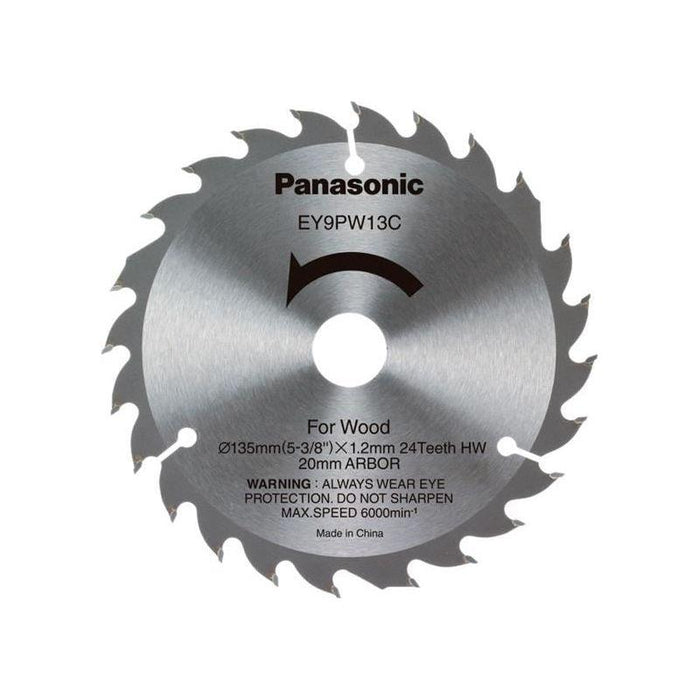 Panasonic EY9PW13C32 Wood Cutting TCT Blade 135 x 20mm x 24T Panasonic - Town Tools