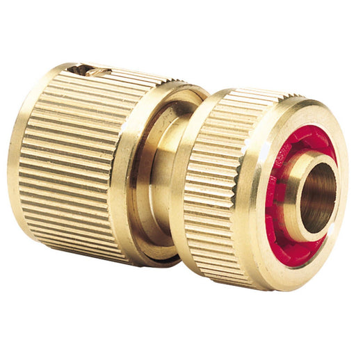 Draper Brass Hose Connector with Water Stop, 1/2" 36202 Draper - Town Tools 