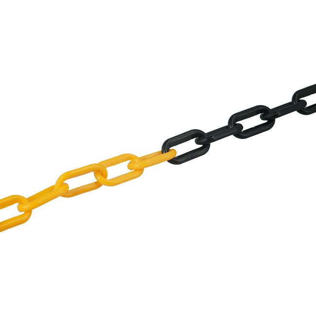 Laser Plastic 6mm Chain 25m (Black/Yellow) 61238 Laser - Town Tools 