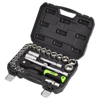 Draper Draper HI-TORQ Metric Socket Set, 1/2" Sq. Dr. (27 Piece)