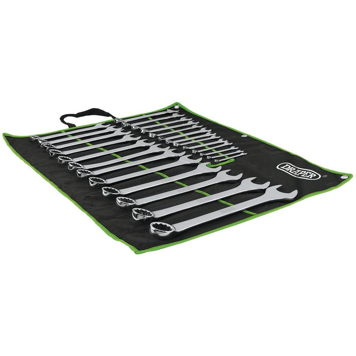 Draper Combination Spanner Set, Green (25 Piece) 04456 Draper - Town Tools 