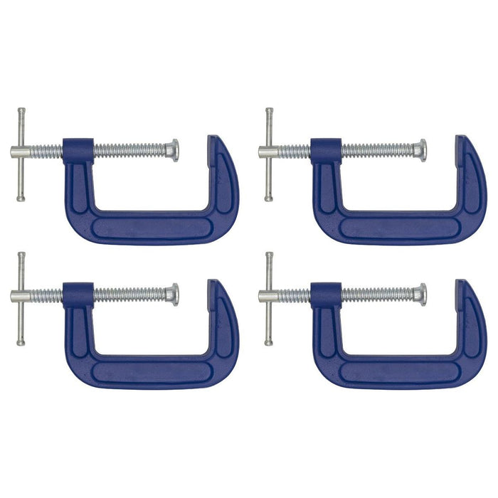 Sealey G-Clamp 75mm Pack of 4 AK60034 Sealey - Town Tools 