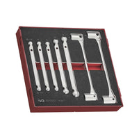 Teng Tools Double Flex Wrench Set FOAM2 7 Pieces