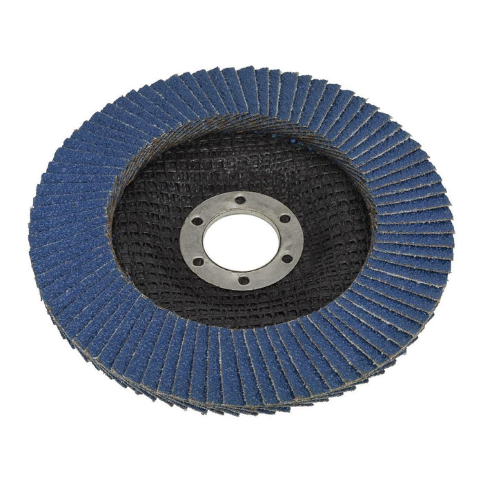 Sealey Flap Disc Zirconium125mm22mm Bore 40Grit FD12540 Sealey - Town Tools 