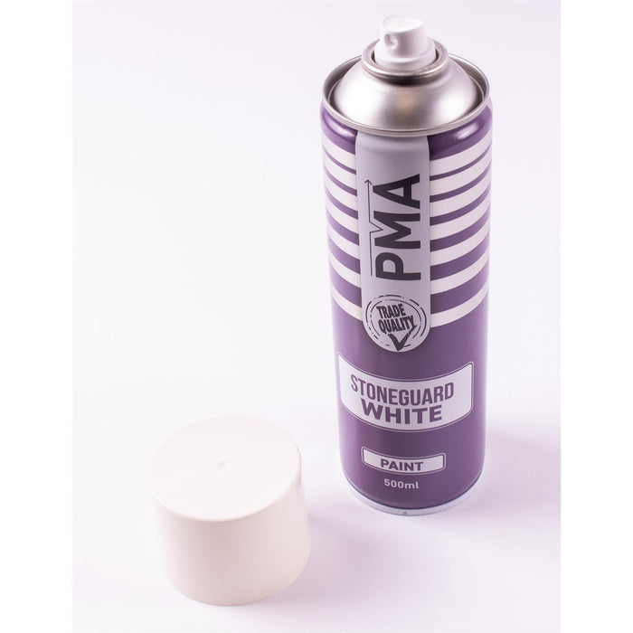 2x Stone Guard White Aerosol Spray Autotek AT00SGW500 UNDERSEAL 500 ML AEROSOL Autotek - Town Tools 