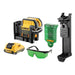 Dewalt Power Tools DCE0825D1G 5 Spot Cross Line Laser Green 12V 1 x 2.0Ah Li-ion DeWALT Power Tools - Town Tools