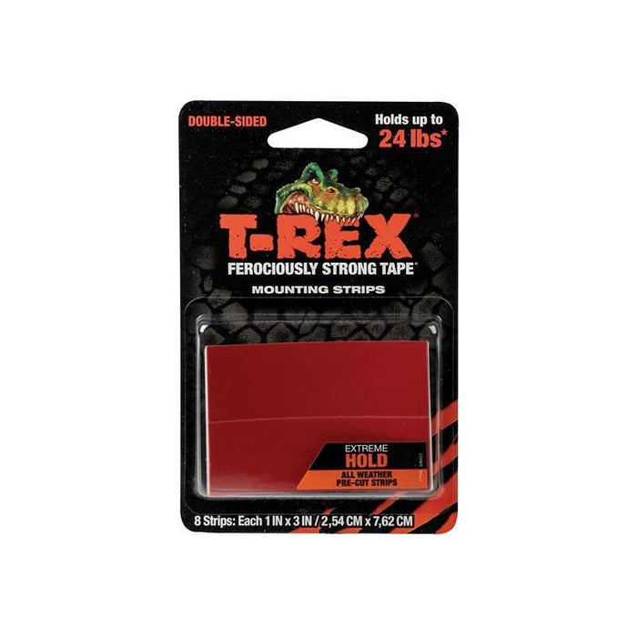 Shurtape T-REX® Extreme Hold Mounting Strips 2.54 x 7.62cm (Pack 8) Shurtape - Town Tools