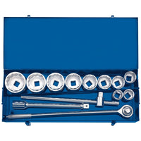 Draper Metric Socket Set in Metal case, 1" Sq. Dr. (13 Piece) 16441
