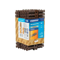 Rawlplug Brown UNO® Plugs 7 x 30mm (Pack 288)