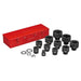 Teng Tools 1" Impact Cr-Mo socket set with case DIN 36-80mm Teng Tools - Town Tools 