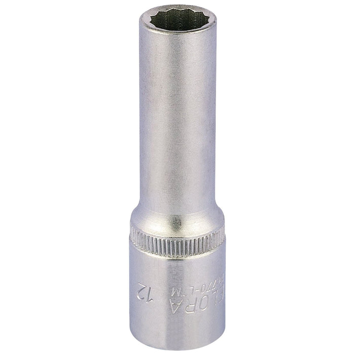 Draper Elora Deep Bi-Hexagon Socket, 1/2" Sq. Dr., 12mm 11932 Draper - Town Tools 