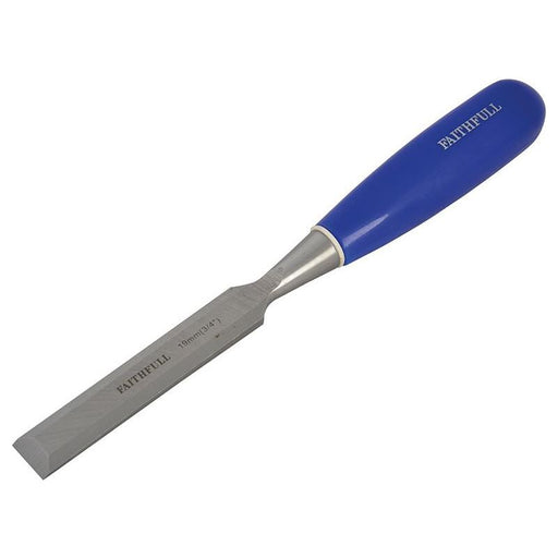 Faithfull Bevel Edge Chisel Blue Grip 19mm (3/4in) Faithfull - Town Tools