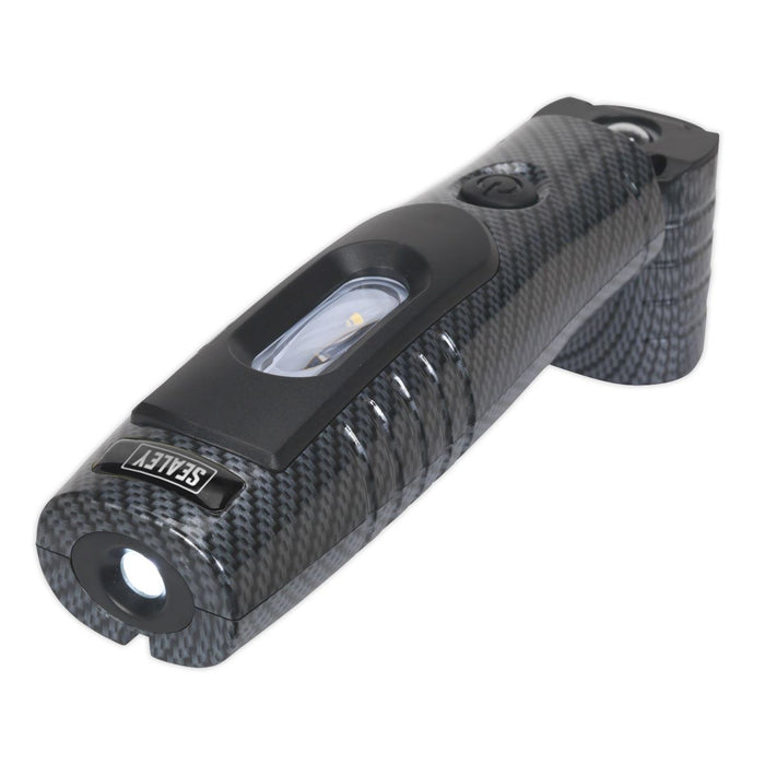 Sealey Rechargeable 360 Inspection Light 7 SMD & 3W SMD LED Carbon Fibre Effect Sealey - Town Tools 