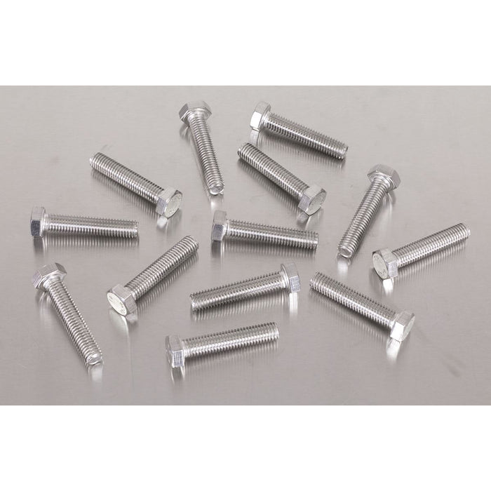 Sealey Stainless Steel Set Screw - M8 x 1.25 Pitch, DIN 933 - Pack of 50 S840S Sealey - Town Tools 