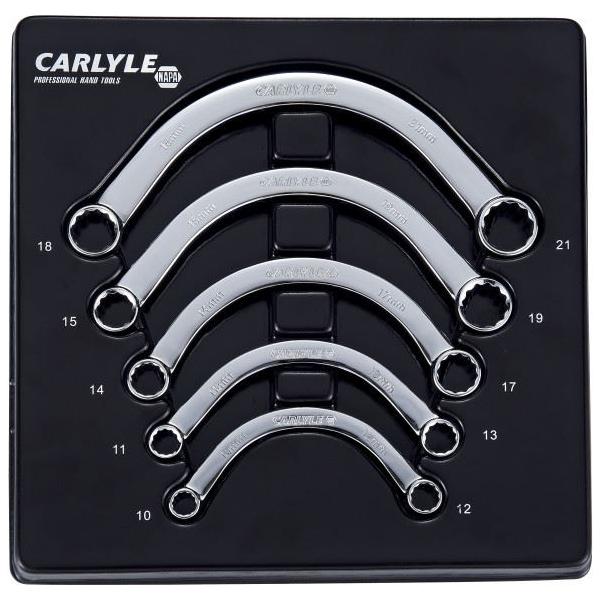 Carlyle Hand Tools Spanner Set - Half Moon - Metric - 5 Piece Caryle Tools - Town Tools 