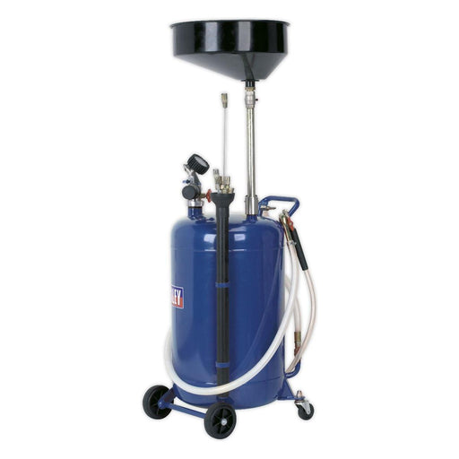 Sealey Air Discharge Mobile Oil Drainer with Probes 90L AK459DX Sealey - Town Tools 
