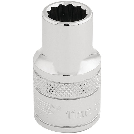 Draper HI-TORQ 12 Point Socket, 1/2" Sq. Dr., 11mm 33095 Draper - Town Tools 