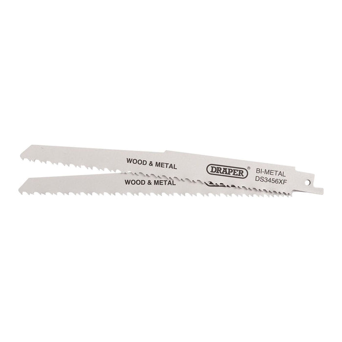 Draper Bi-metal Reciprocating Saw Blades for Multi-Purpose Cutting, 200mm, 6-12t Draper - Town Tools 