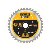 Dewalt Power Tools XR FlexVolt Circular Saw Blade 216 x 30mm x 36T
