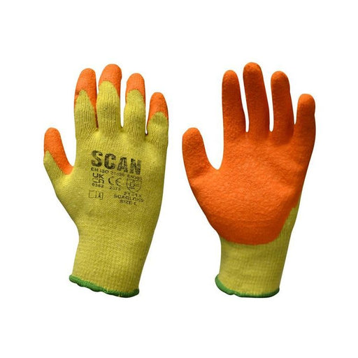 Scan Knitshell Latex Palm Gloves - XL (Size 10) (Pack 12) Scan - Town Tools